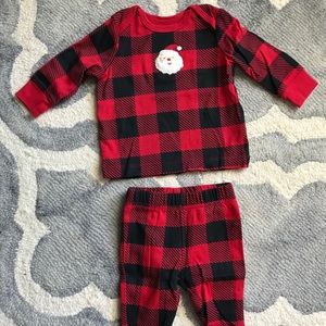 Carter’s Christmas Pajamas Baby Buffalo Plaid 3mos